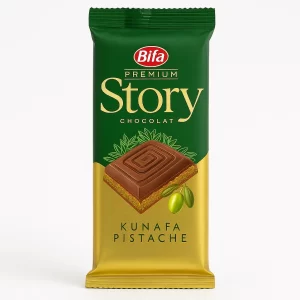 Chocolat au Lait Fourré Pistache & Kunefe – 115 g (Story Bifa)